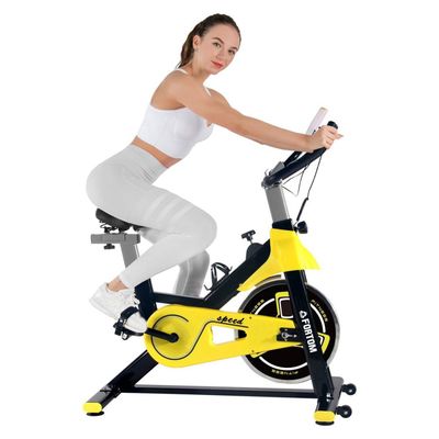 Imagen 2 del producto Bicicleta Spinning Black/Yellow + Bolso Deportivo