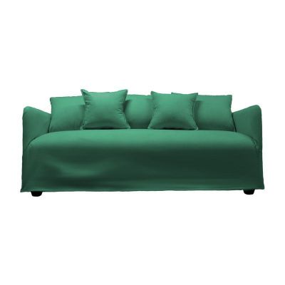 Sofá Dua Chenille Verde 3C