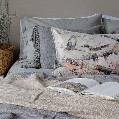 Imagen 2 del producto CUBREPLUMÓN ALGODÓN STONE WASH TAUPÉ 1 PLAZA