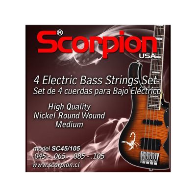 SET CUERDAS P/BAJO SCORPION