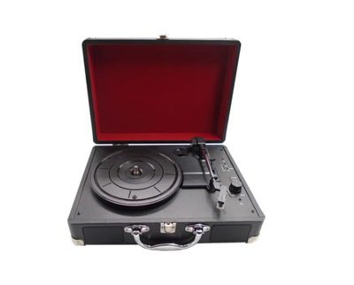 Imagen 2 del producto Tocadiscos Maleta Bluetooth Con Altavoces 3 Velocidades