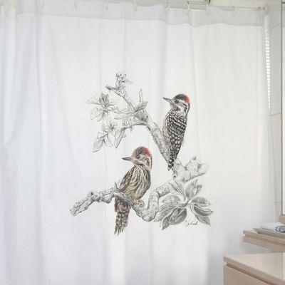 Imagen 2 del producto CORTINA BAÑO ALGODÓN ENCANTO CARPINTERITOS