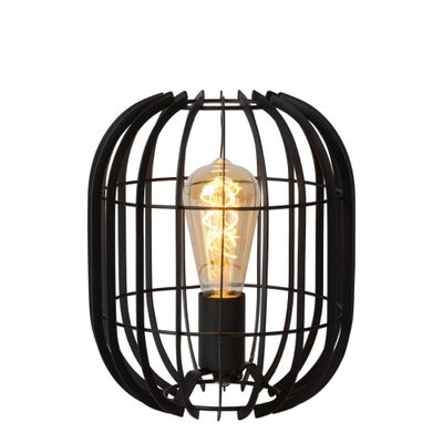 Lámpara de Mesa Reda Negro 1xE27 Ovalada