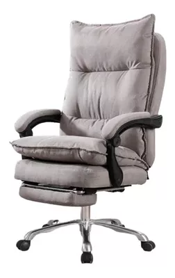 Silla Jefe De Tela Oficina Con Reposapiés