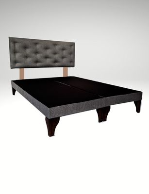 Imagen 2 del producto Base Div 2P + Respaldo Botoné Cavancha Claro Lino