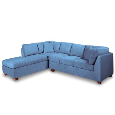 Imagen 2 del producto SECCIONAL PADUA IZQ TELA VELVET AZUL PETROLEO