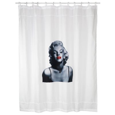 Cortina para Baño Estampada Marilyn con Forro