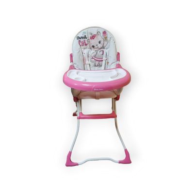 Silla de comer doble bandeja  vg-920  pink