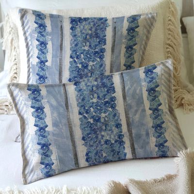 Imagen 2 del producto FUNDA COJÍN MARISA  HORTENSIAS 50X30