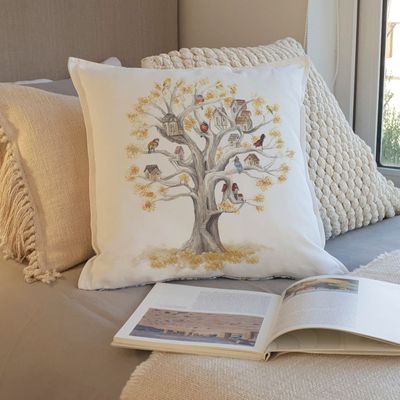 Imagen 2 del producto FUNDA COJÍN ALGODÓN  ARBOLITO  45X45