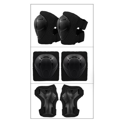 Pack Rodilleras Coderas y Muñequeras - Negro