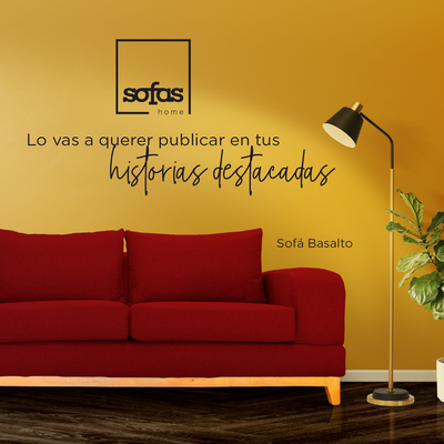 Imagen 2 del producto Sofá Basalto Chenille Tipo Lino Rojo 3 Cuerpos