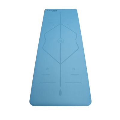 Mat de Yoga Premium PU Natural Rubber 5 mm Celeste