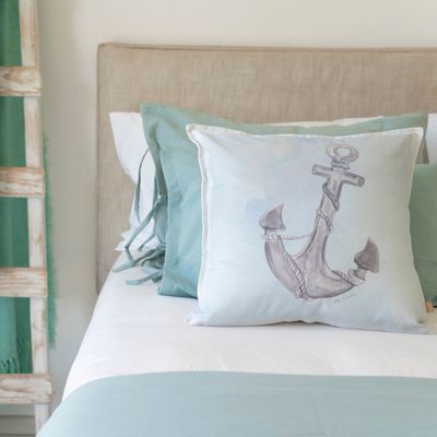 Imagen 2 del producto FUNDA COJÍN ALGODÓN ANCLA 45X45