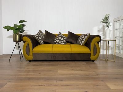 Imagen 2 del producto Sofá New Dominga Amarillo 3 Cuerpos
