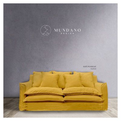 Imagen 2 del producto Sofá Puangue Chenille Azafran 3C