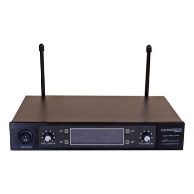 Imagen 2 del producto MICROFONO INALAMBRICO DE MANO DOBLE UHF/FQ CARVERPRO 