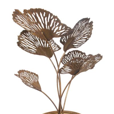 Imagen 2 del producto Figura Decorativa Planta Metálica Gingko