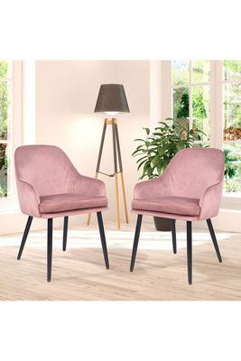 Imagen 2 del producto Pack 2 Sillas Comedor Ingrid Rosado