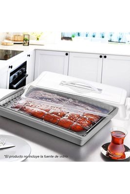 Imagen 2 del producto Caja Porta Alimentos Rectangular Gris