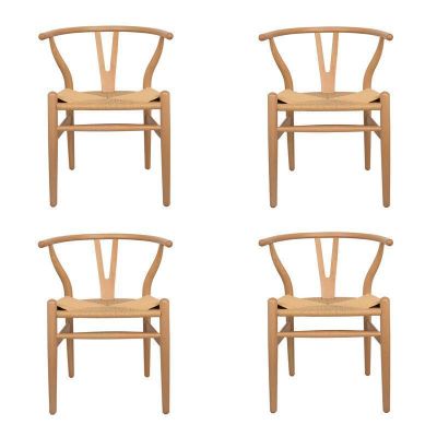 Pack 4 Sillas De Comedor Lucca Natural