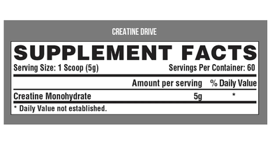 Imagen 2 del producto CREATINA  DRIVE NUTREX 300GR - 60 SERV