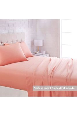 Juego Sábanas Microfibra Monaco 1,5 Plazas Rosado