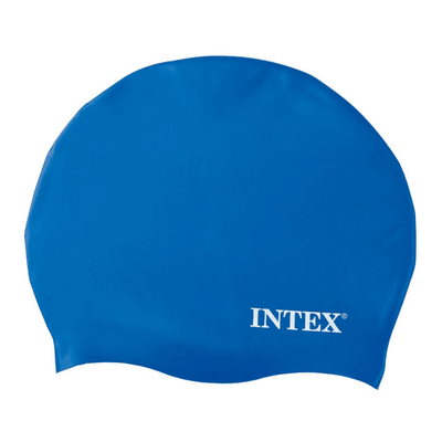Gorro de Natación Silicona Intex Silicone Swim Cap Azul