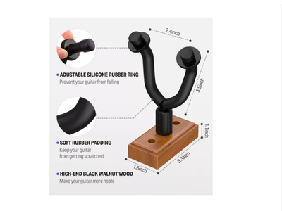 Imagen 2 del producto Soporte Colgador De Pared Para Bajo, Guitarra