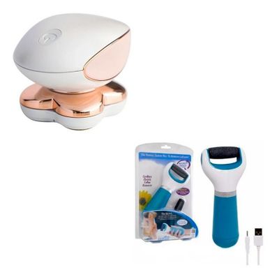 Depiladora Piernas Recargable + Removedor Callos