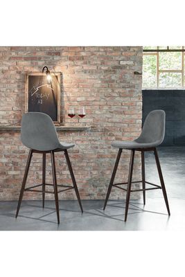 Imagen 2 del producto Pack 2 Pisos de Bar con Patas de Metal Gris