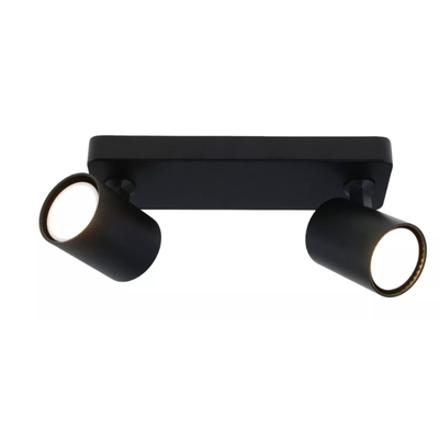 Imagen 2 del producto Foco Sobrepuesto 2XGU10 Dirigible Abit Negro