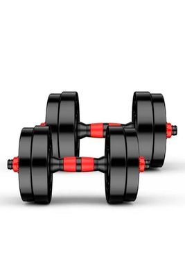 Set Mancuerna Barra Armable 20 Kg