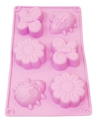 Molde De Silicona Forma Chinita Flores Mariposa