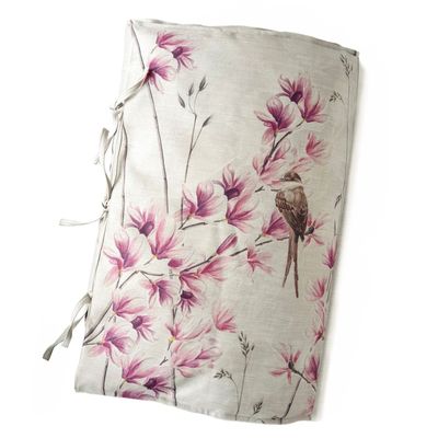 PIECERA MARISA MAGNOLIAS Y PAJARITOS 220X70