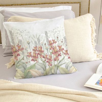 Imagen 2 del producto FUNDA COJÍN  ALGODÓN ASTROMELIAS 45X45