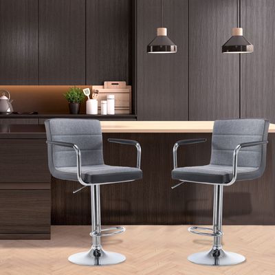 Imagen 2 del producto Pack 2 Pisos Bar con Apoyabrazos Gris