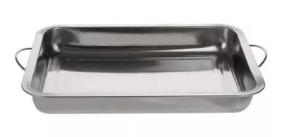 Imagen 2 del producto Bandeja Fuente Acero Inoxidable Con Asas  36x27 Cm