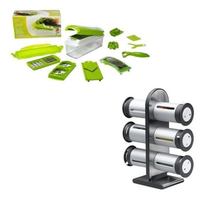 Cortador Picador De Verduras + Especiero Magnetico