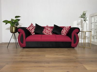 Imagen 2 del producto Sofá New Dominga Rojo 3 Cuerpos