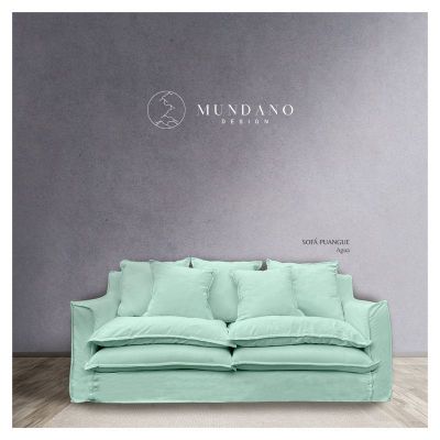 Imagen 2 del producto Sofá Puangue Lino Agua 3C