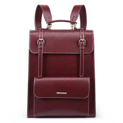 Ecosusi Mochila Vintage Camellia para Notebook 15,6"" - Burdeo