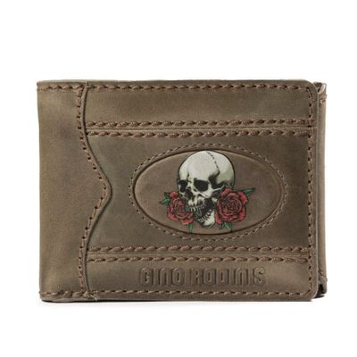 Billetera  Coco 991.2 Calavera Verde Gino Rodinis
