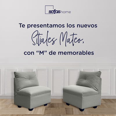 Imagen 2 del producto Par Butacas Mateo Chenille Gris Pata Plastica 1C