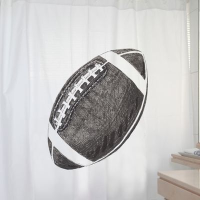 Imagen 2 del producto CORTINA BAÑO ALGODÓN PELOTA RUGBY