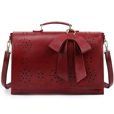 Ecosusi Maletín BOW para laptop 15.6"" - Burdeo