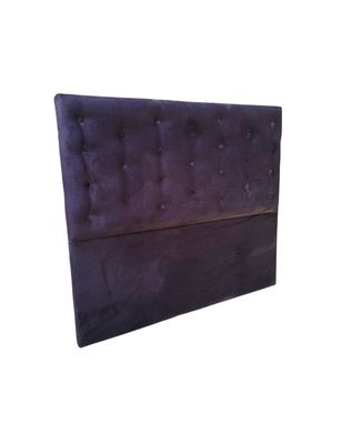 Imagen 2 del producto Respaldo Botoné Con Base 2P Negro Felpa