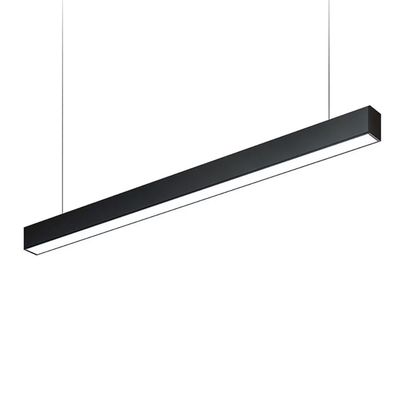 Luminaria Lineal LED 40W Colgante Negro 5075 120cm Neutro