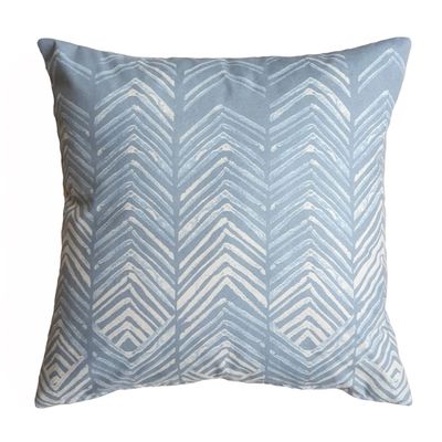 FUNDA COJÍN GAMUZA ESPIGAS CELESTE 45X45