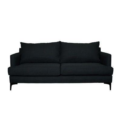 Sofá Aldara Chenille Tipo Lino Grafito 2C